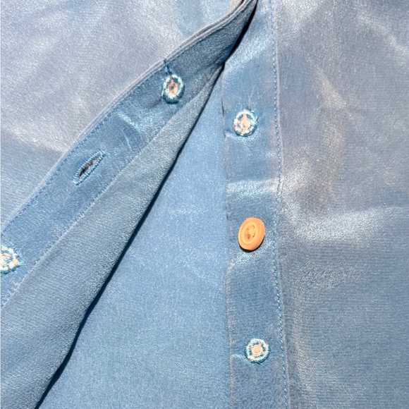 Banana Republic Vibrant Blue Sleeveless Blouse - Picture 9 of 9